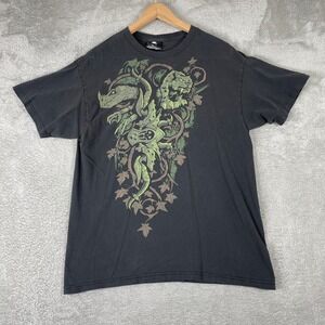 Jinx World of Warcraft Shirt Mens Large Black Blizzard Dragon Graphic Y2K Gaming